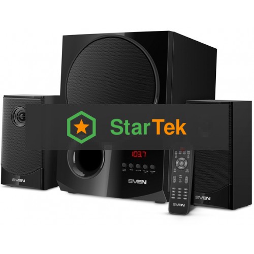 Акустическая система 2.1 SVEN MS-2080 / 70 Watt / ~220V 50Hz / FM-тюнер, USB/ SD, дисплей / BLUETOOTH / ПДУ / Black