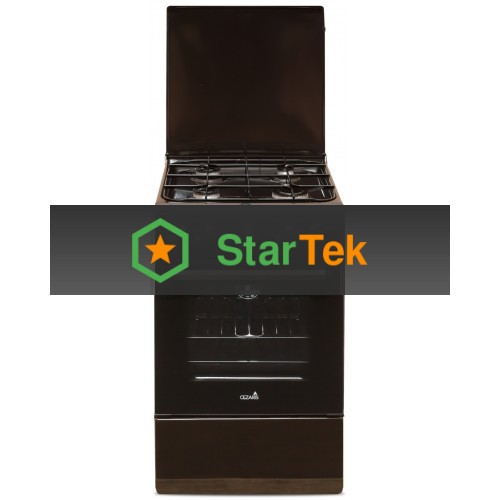 Плита газовая Cezaris ПГ 2150-05 коричневый, конфорок 4 шт, духовка 43 л, 50 см x 85 см x 50 см