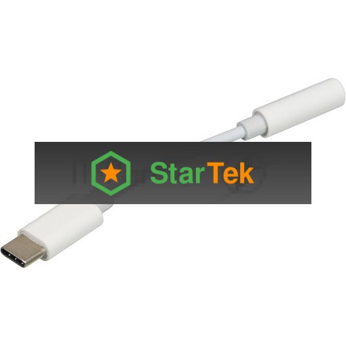 Адаптер для наушников USB Type-C (m)/Jack 3.5 (f) 0.05м. белый