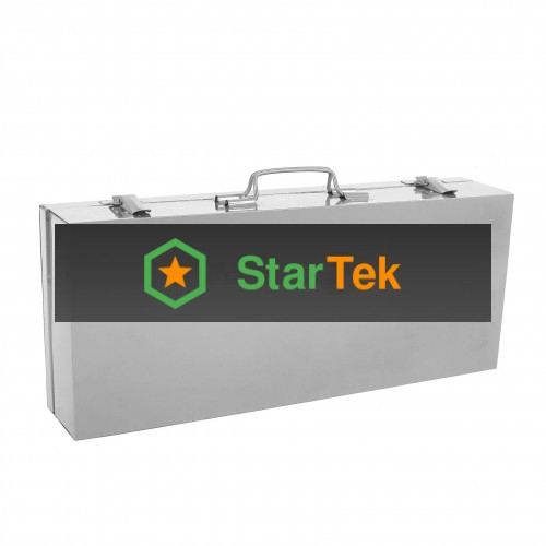 Аппарат для сварки пластиковых труб ПОБЕДА, ПТ-2435, 2 мощных нагревательных элемента, 2435 Вт., 6 насадок, металлический кейс