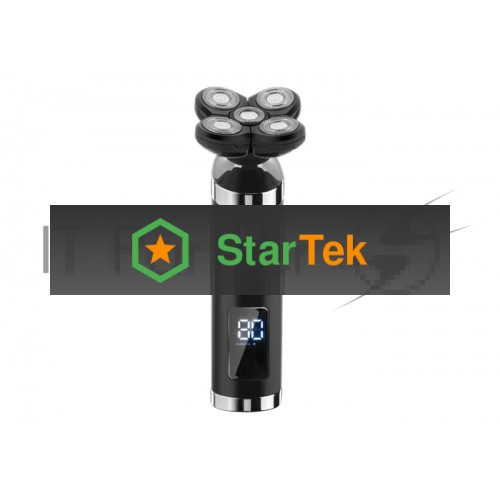 Бритва Centek CT-2151 (черный) ротор 4D, влажное бритье, 5 плав.голов, USB, зарядка 1 час, LiIon800мAч