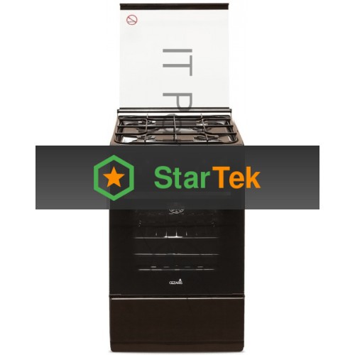 Плита газовая Cezaris ПГ 2150-09 коричневый, конфорок 4 шт, духовка 43 л, 50 см x 85 см x 50 см