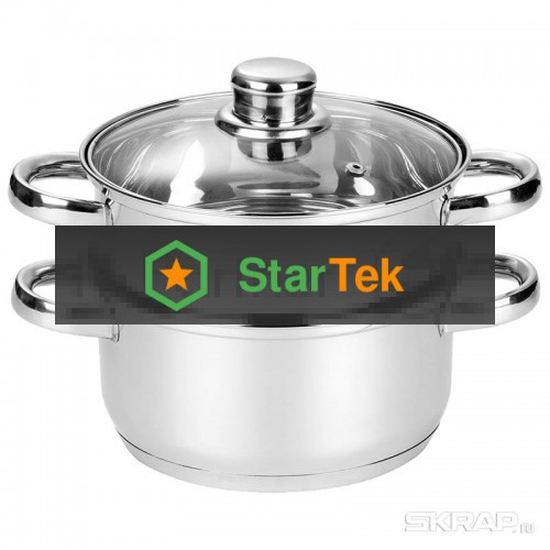 Пароварка MEDIANO 2х-уровневая из нерж стали, объем 2,5 л, индукция/капс дно