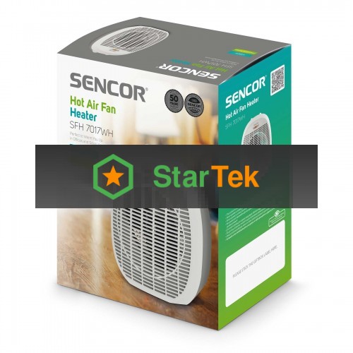 Тепловентилятор Sencor SFH 7017WH, белый, 2000 Вт, 20 м2, термостат