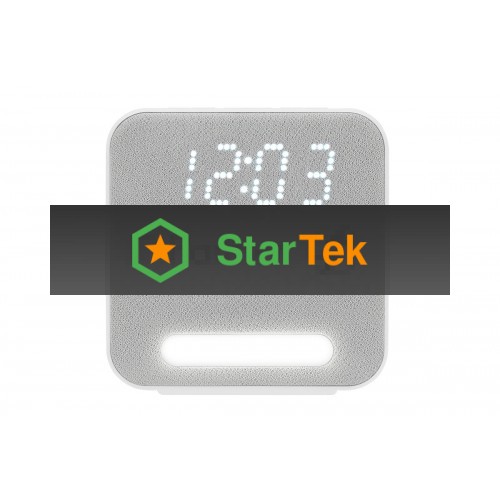 Радиобудильник Harper HCLK-2060 белый/серый - белый led