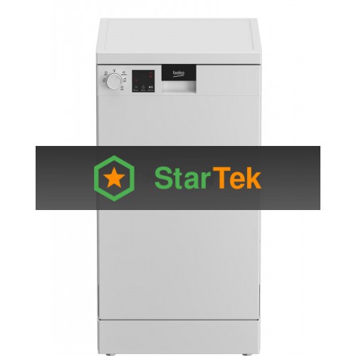 Посудомоечная машина Beko DVS050R01W, белая, 44.8 см, 10 компл., 49 дБ, класс A