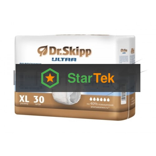 Подгузники для взрослых Dr.Skipp Ultra, р-р XL, 30 шт., 8109