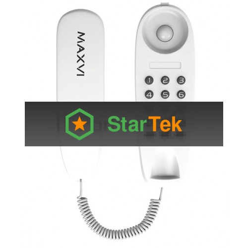 Телефон проводной Maxvi CS-01 белый