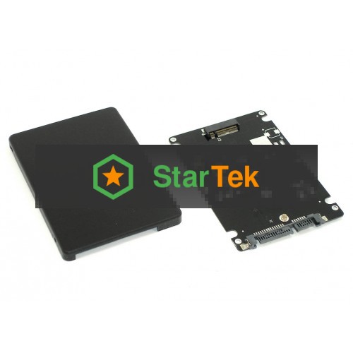 Бокс для SSD диска M2 с выходом SATA пластиковый, черный