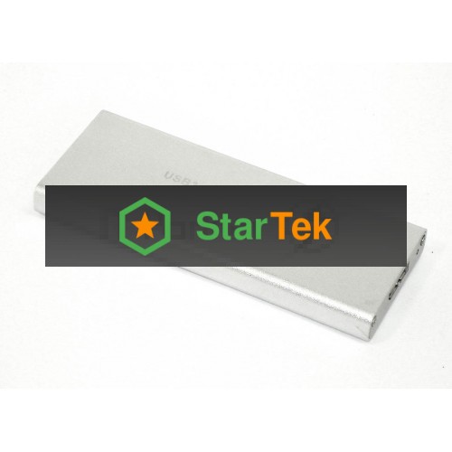 Бокс для SSD диска NGFF (M2) с выходом USB 3.0 алюминиевый, серебристый