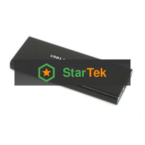 Бокс для SSD диска NGFF (M2) с выходом USB 3.0 алюминиевый, черный