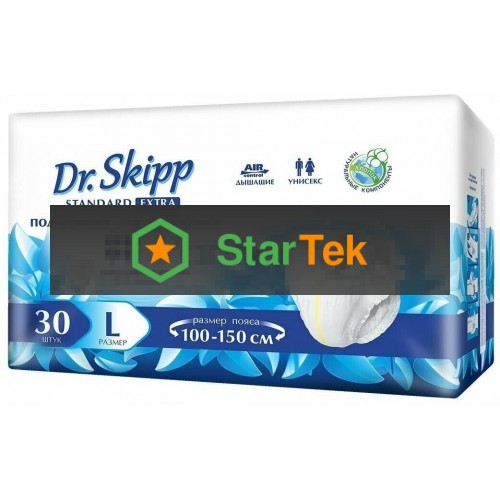 Подгузники для взрослых Dr.Skipp Standard Extra р-р L, 30 шт., 8132