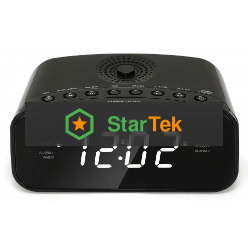 Радиобудильник Hyundai H-RCL221 черный LCD подсв:белый часы:цифровые FM