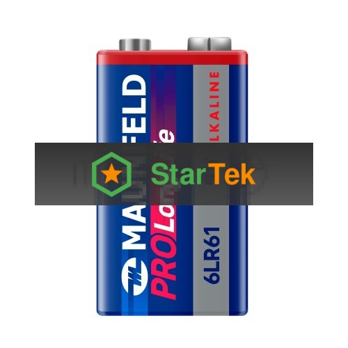 Батарейки Maunfeld PRO Long Life Alkaline 9V(6LR61) MB9-BL1, блистер 1 шт.