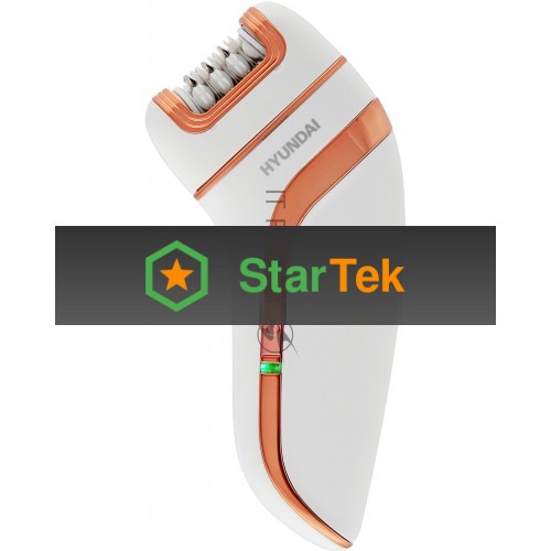 Эпилятор Hyundai H-EP9020 скор.:2 насад.:3 от аккум. белый/бежевый