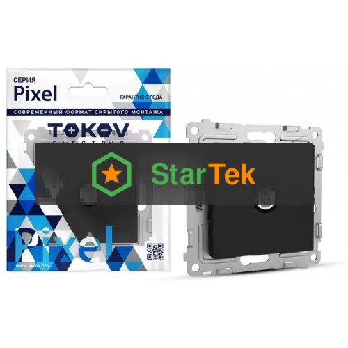 Коннектор TV СП Pixel механизм карбон TOKOV ELECTRIC TKE-PX-A1C-C14