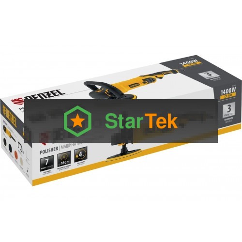 Машина полировальная CP-180, 1400 Вт, 180 мм, 0-3000 об/мин Denzel