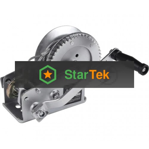 Лебедка ручная барабанная PATRIOT WH 1500B, усилие - 1500 кг, трос- 8 м