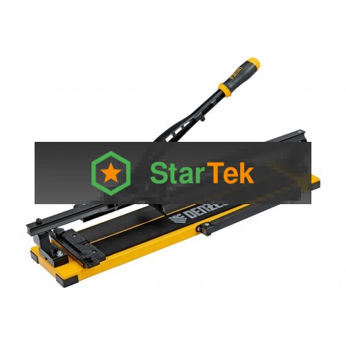 Плиткорез рельсовый 600х16мм, каретка на подш., стальная станина, усил. рукоятка-пенал Denzel