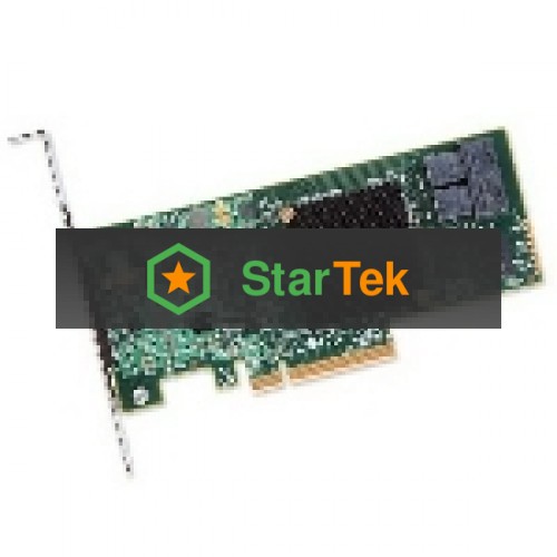 Адаптер HBA Broadcom 9300-8I SGL (LSI00344 / H5-25573-00 / H5-25573-00G) PCIe 3.0 x8 LP, SAS/SATA 12G HBA, 8port(2*int SFF8643), 3008 IOC, 5 (007080)