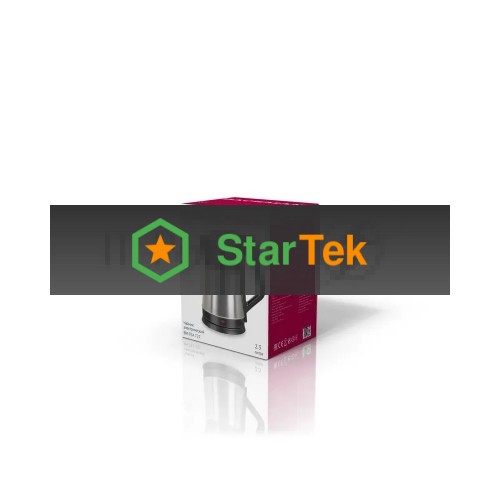 Чайник электрический BACKMAN BM-TEA 727 2,3 л, 2200 Вт, серебристый/черный