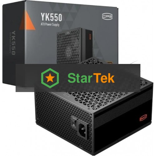 Блок питания PcCooler P5-YK550-B1F ATX 550W 80 PLUS Bronze, (20+4pin) APFC 135mm fan 6xSATA Cab Manag RTL
