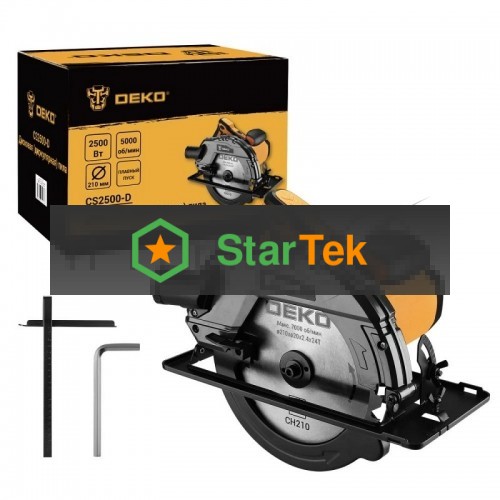 Дисковая (циркулярная) пила DEKO CS2500-D, 2500Вт, 210мм диск