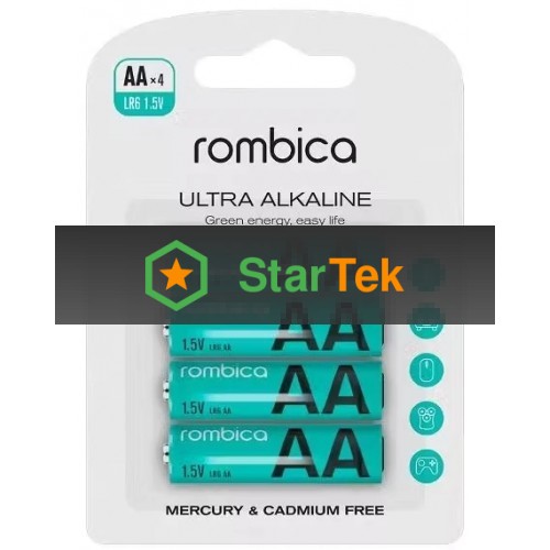 Батарея ALKALINE AA X 4 AB-LR06A ROMBICA
