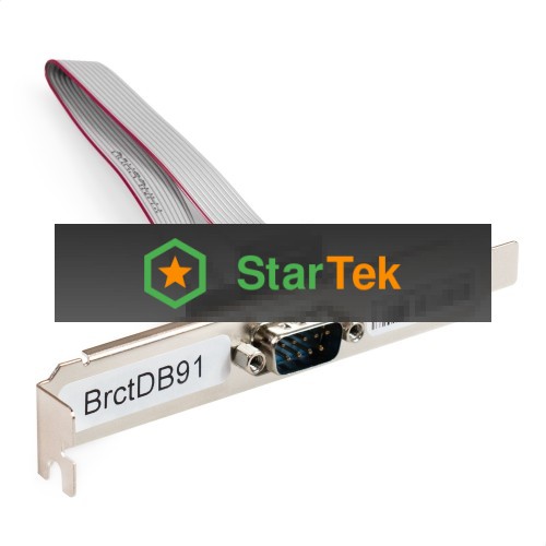 Планка портов в корпус 1xCOM ExeGate BrctDB91 (Com 10-pin (F) --> RS232 DB9 Male, кабель 20см)