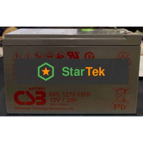 (Из ремонта) Аккумулятор для ИБП 12V 7.2Ah CSB GPL1272 F2FR [См.описание!]