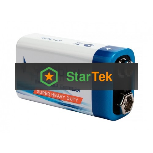 Батарейка солевая Gembird GB-6F22-1F, тип Крона(6F22), 1шт, пленка, 9 В