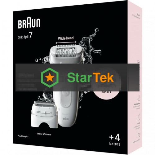 Эпилятор BRAUN SE7-041 белый/серебристый