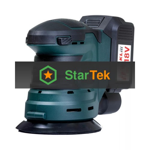 Профессиональная аккумуляторная эксцентриковая шлифмашина KLPRO KLEZ18-50 (18В, Li-ion-2шт, 5.0Ач, ЗУ 4,5А)