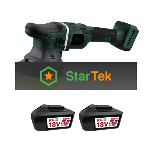 Профессиональная бесщеточная полировальная машина аккумуляторная KLPRO KLPS18B-80 (18В, Li-ion-2шт, 8.0Ач, 125мм, М14, 2000-4800 об/мин З/У,сумка)