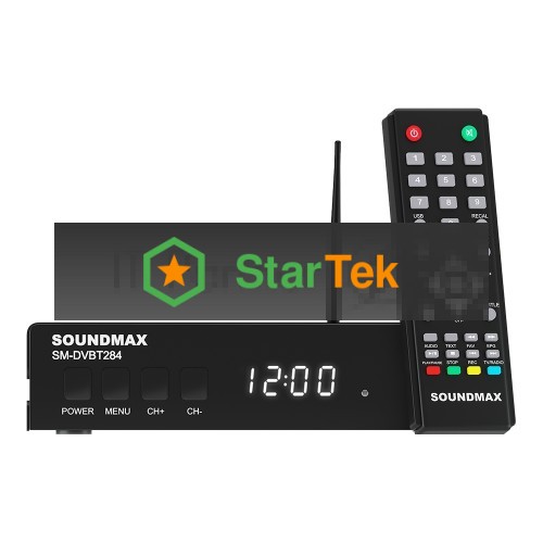 Приставка для цифрового ТВ SOUNDMAX SM-DVBT284 черный