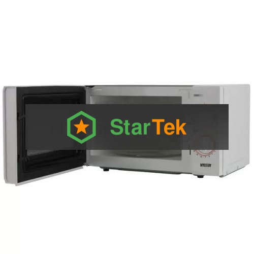 Микроволновая печь Mystery MMW-2013 белый, 20 л, 800 Вт, переключатели - поворотный механизм