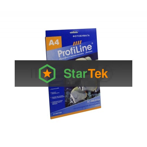 БГ-260-А4-м-25 Фотобумага микропористая глянцевая, 260 г/м2, А4, 25 л, 5760 dpi (Mi)