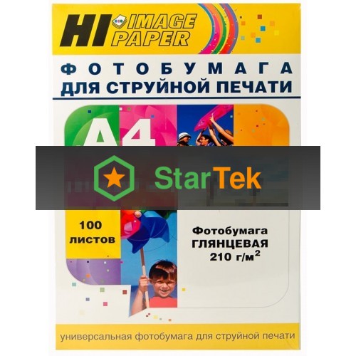Бумага Hi-Black A200402U Фотобумага глянцевая односторонняя (Hi-image paper) A4, 210 г/м, 100 л. (H210-A4-100)