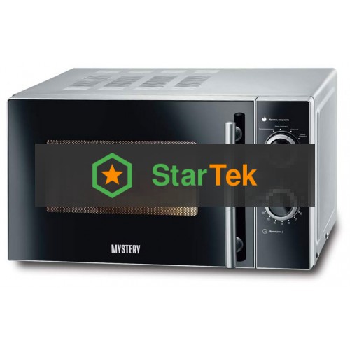 Микроволновая печь Mystery MMW-2032 серебристый, 20 л, 800 Вт, переключатели - поворотный механизм