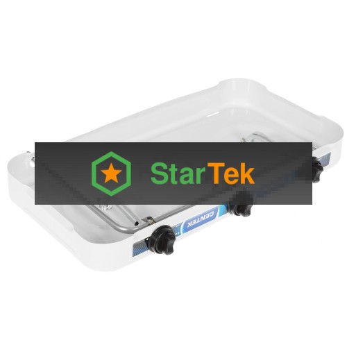 Газовая плитка Centek CT-1522 белый 3 конфорки, КРЫШКА, сменные форсунки баллон/магистраль