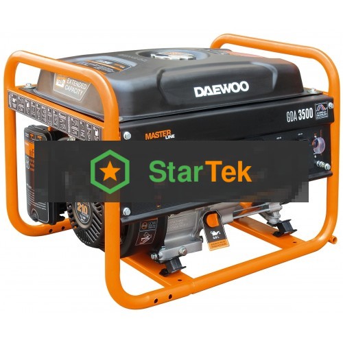 Генератор DAEWOO GDA 3500 2.8/3.2кВт 230В 208см3 7.0лс 15л 2х230В 38кг
