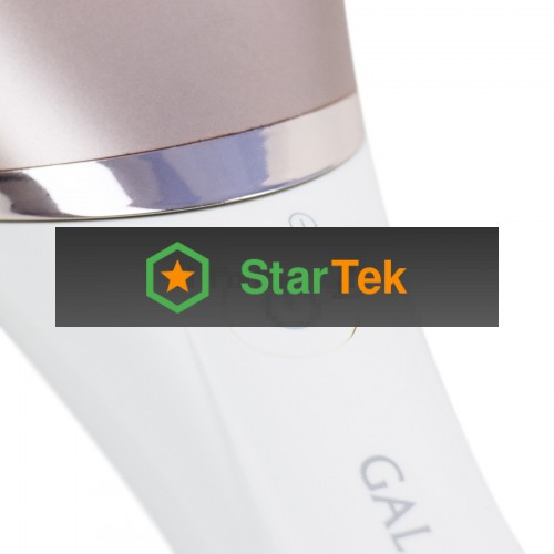 Прибор для ухода за кожей Galaxy Line GL 4960, белый, 2 скорости, 45 минут непрерывной работы, защита от водяных брызг и струй воды с любого направления, 4 основных и 2 дополнительные насадки, индикаторы работы и зарядки