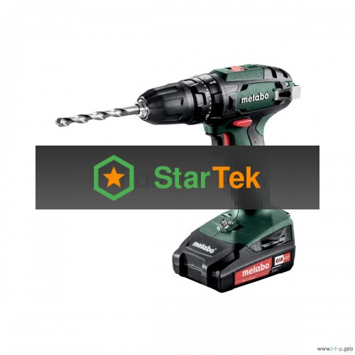 Дрель-шуруповерт Metabo SB 18 602245560, Аккумуляторный, 18В, 2 АКБ, Ударная