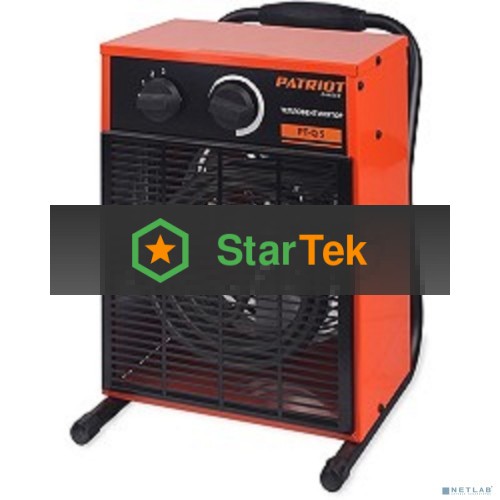 Калорифер PATRIOT PT-Q 5 220В терморегулятор, нерж.ТЭН, шнур с промышленной вилкой