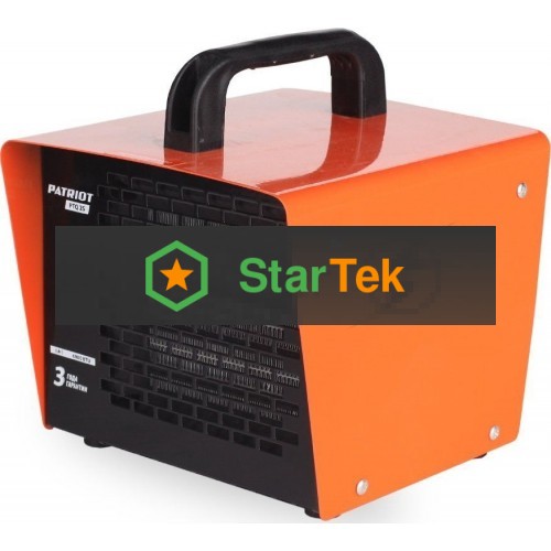 Калорифер PATRIOT PT-Q 2S 2кВт 220В терморегулятор PTC шнур с евровилкой