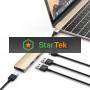 USB адаптер Satechi Slim Aluminum Type-C Multi-Port Adapter with Type-C Charging Port. Интерфейс USB-C. Порты USB Type-C, 2хUSB 3.0, 4K HDMI. золотой.