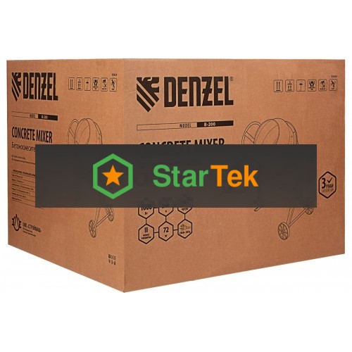 Бетономешалка Denzel B-200 1000Вт 200л