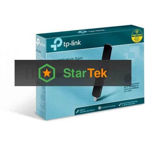 Адаптер TP-Link Wi-Fi AC1300 High Gain Wi-Fi USB Adapter, USB 3.0, External antenna