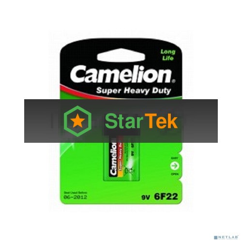 Батарейка Camelion 6F22 BL-1 (6F22-BP1G, 9В)