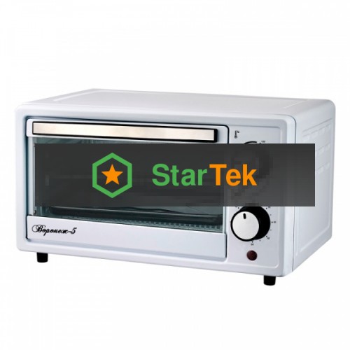 Мини-печь Великие Реки Воронеж-5, 900 Вт, 9 литров, таймер на 60 минут, функции духовки, гриля, тостера, быстрый нагрев, компактный размер